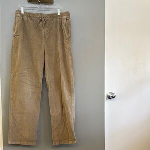 Billabong Tan Corduroy Pants Straight-Leg Casual